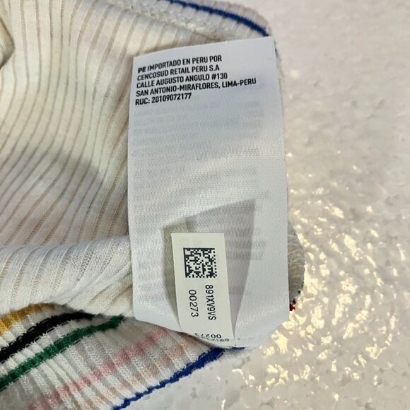 American Eagle Cropped Tube Top Women's Medium Striped Stretch Hippie Boho Rave - Picture 8 of 8